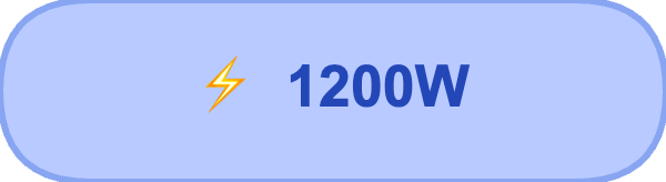 1200W Leistung